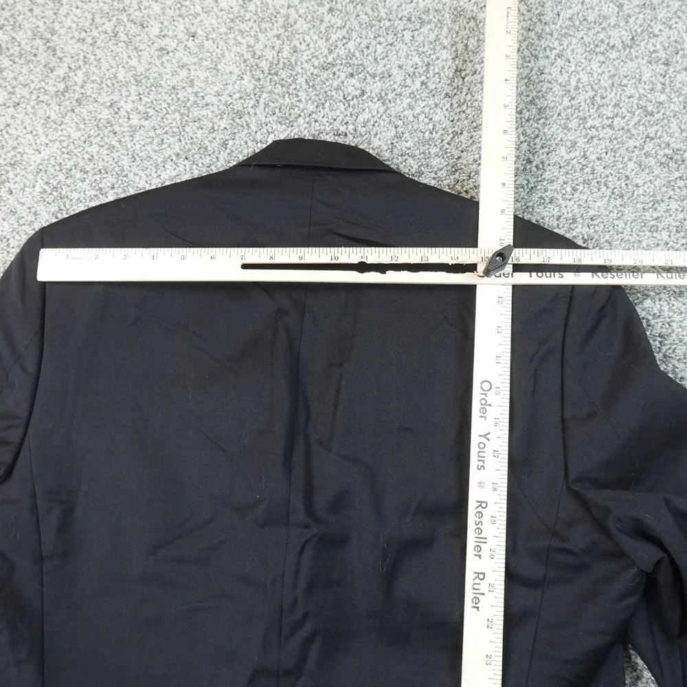 Ralph Lauren Blazer Mens 40R Black Wool Two Button Notch Lapel Sport Coat Jacket